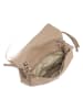 Anna Morellini Leder-Henkeltasche "Fiametta" in Taupe - (B)26 x (H)20 x (T)9 cm