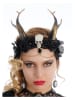CHAKS Stirnband in Schwarz/ Gold