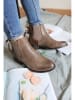 Foreverfolie Chelsea-Boots in Hellbraun