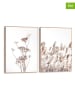 Orangewallz Druki artystyczne (2 szt.) "Nature Grasses" w ramce - 30 x 40 cm