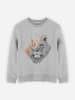 WOOOP Sweatshirt "If I roar" in Grau