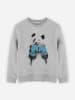 WOOOP Sweatshirt "The Winner Panda" in Grau