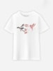 WOOOP Koszulka "Blossom Bird" w kolorze białym