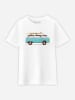 WOOOP Shirt "Blue Van" in Weiß