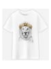 WOOOP Koszulka "Festival lion" w kolorze białym
