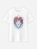 WOOOP Shirt "Floral Lion" wit