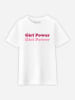 WOOOP Shirt "Girl Power" in Weiß