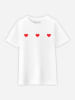 WOOOP Shirt "Trois Petits Coeurs" wit
