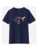 WOOOP Shirt "Blossom bird" donkerblauw
