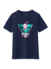 WOOOP Shirt "Flamingo" donkerblauw