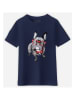 WOOOP Koszulka "Happy dog" w kolorze granatowym
