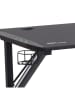 AC Design Gamer-Tisch "Ninja" in Schwarz - (B)140 x (H)75 x (T)60 cm