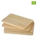 Chefware 5er-Set: Schneidebretter in Hellbraun - (L)21,5 x (B)13,5 cm