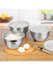 Chefware 3er-Set: Edelstahl-Rührschüsseln