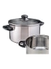 Chefware 2tlg. Edelstahl-Kochtopf "Sylt" - (H)13,5 x Ø 24 cm
