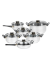 Chefware 12tlg. Edelstahl-Kochgeschirr-Set