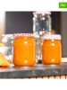 Chefware 6er-Set: Einmachgläser in Transparent/ Rot - 540 ml