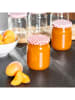 Chefware 6-delige set: inmaakglazen transparant/rood - 540 ml
