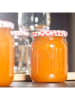 Chefware 6er-Set: Einmachgläser in Transparent/ Rot - 540 ml