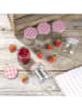 Chefware 6er-Set: Einmachgläser in Transparent/ Rot - 540 ml