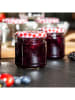 Chefware 2-delige set: inmaakglazen transparant/rood - 2x 6 stuks