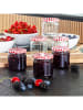 Chefware 2-delige set: inmaakglazen transparant/rood - 2x 6 stuks