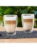 Chefware 4-delige set: latte-macchiatoglazen transparant - 400 ml