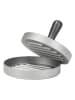 Chefware Prasa w kolorze srebrnym do burgerów - wys. 8,5 x Ø 12 cm