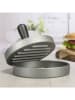Chefware Prasa w kolorze srebrnym do burgerów - wys. 8,5 x Ø 12 cm