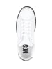 Love Moschino Skórzane sneakersy w kolorze białym