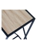 Lifa Living 2-delige set: plantenstandaards "Nantes" zwart/naturel