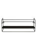 Lifa Living Wandmeubel "Toledo" zwart - (B)56 x (H)21 x (D)14 cm