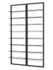 Lifa Living Weinregal "Luc" in Schwarz - (B)30 x (H)99,5 x (T)9,5 cm
