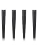 Lifa Living Voetjes voor afvalemmer zwart, 4 stuks