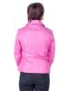 Isaco und Kawa Lederjacke in Pink
