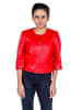 Isaco und Kawa Lederjacke in Rot