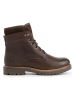 TRAVELIN' Leren boots "Langesund" bruin