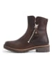 TRAVELIN' Leren boots "Vartae" bruin