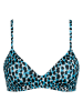 Sloggi Bikini-Oberteil in Blau/ Schwarz