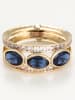L instant d Or Gouden ring "Elsa" met edelstenen