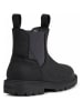 Geox Leder-Chelsea-Boots "Shaylax" in Schwarz/ Dunkelblau