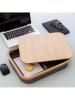 InnovaGoods Przenośny stolik w kolorze jasnobrązowo-szarym pod laptopa - 40,5 x 33 x 7 cm