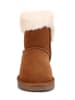 Gooce Leder-Winterboots "Florine" in Hellbraun