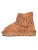 NICEBAY Leder-Boots "Chiara" in Hellbraun