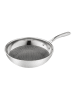 Tefal 2tlg. Set: Edelstahl-Wokpfanne "Eternal Mesh" - Ø 28 cm