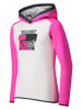 CMP Fleece hoodie wit/roze
