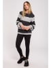 made of emotion Sweter w kolorze szaro-antracytowym