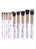 Paloma Beauties 11tlg. Make-up-Pinsel-Set in Weiß/ Grau/ Gold