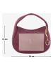 Mia Tomazzi Leder-Henkeltasche "Pismonte" in Bordeaux - (B)29 x (H)19 x (T)7 cm