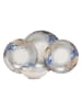 Violeta Home 24tlg. Kombiservice in Blau/ Gold